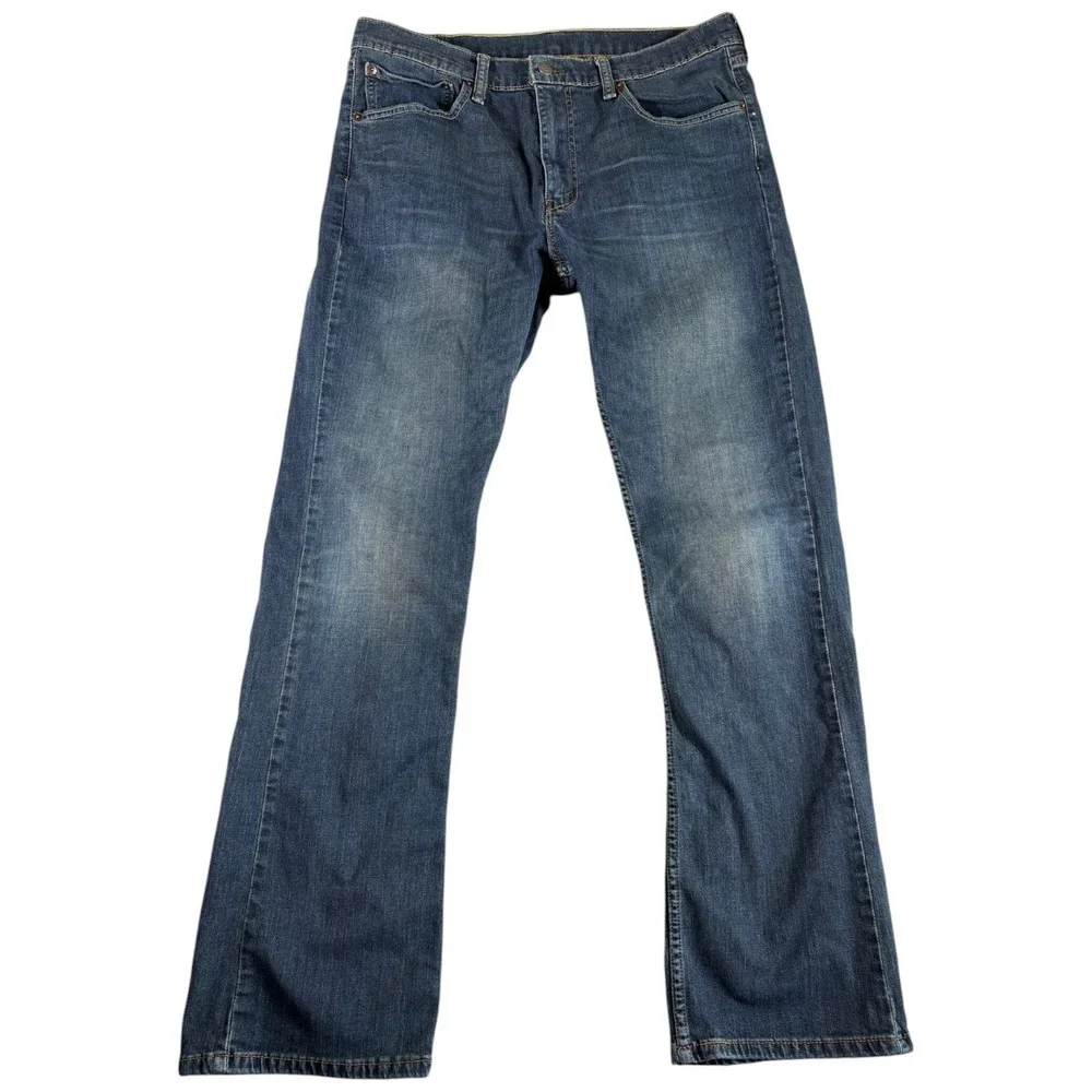 Levi's 527 Jeans Mens 36x34 Blue Bootcut Slim Heritage Workwear Western Cowboy